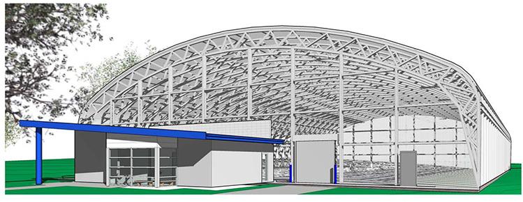 entry of proposed Hadley Tennis Structure