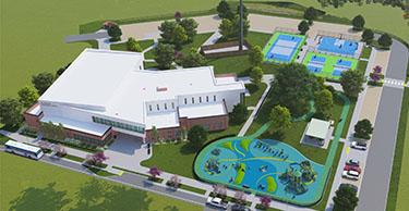 aerial rendering of Old Hickory Community Center