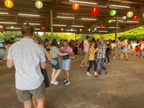people dancing in the old pavillion