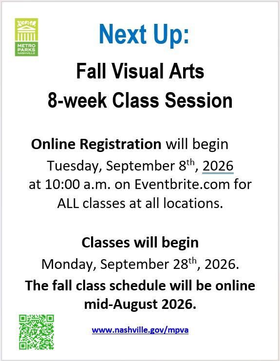 flyer with text and Metro Parks Logo 