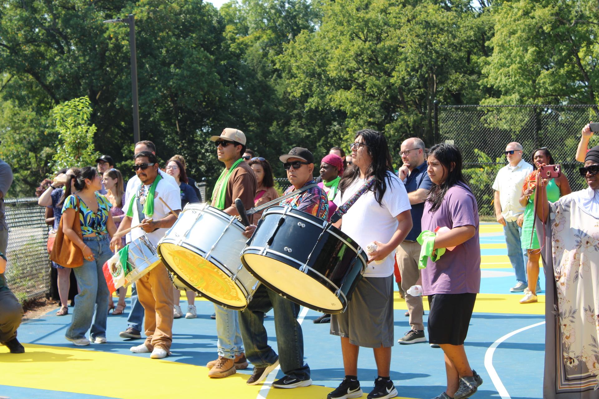 male percussionist performing