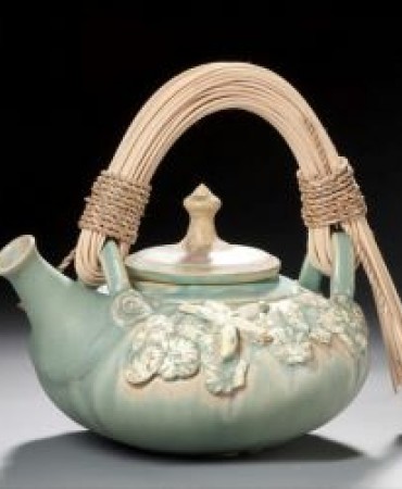 Dogwood Tea, Ceramic Teapot by Catherine McMurray