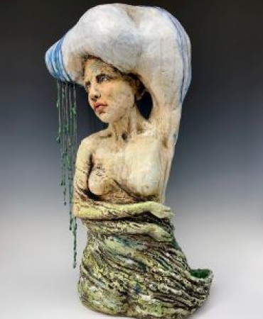 Renew ceramic sculpture by Asia Mathis