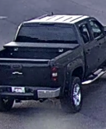 rear of suspect vehicle