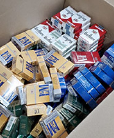Seized cigarettes