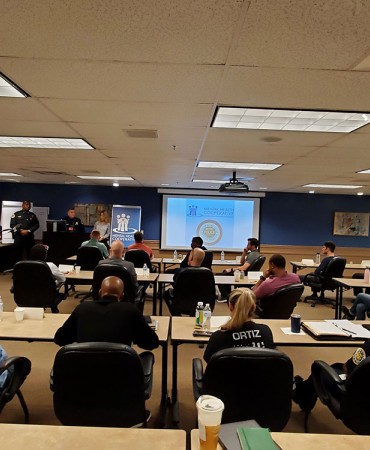 alternate view of officers participating in Mental Health Co-Op Training