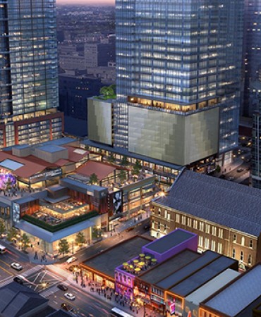 Fifth + Broadway aerial view