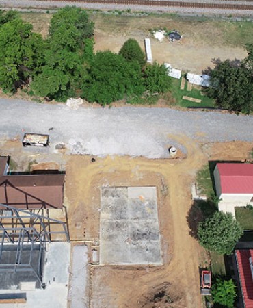 Madison Station Boulevard construction photo, July 8, 2021