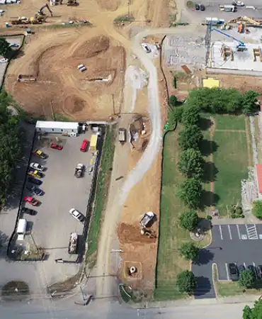 Madison Station Boulevard construction photo, July 8, 2021