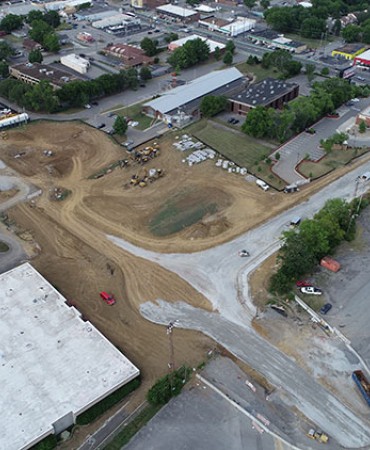 Madison Station Boulevard Phase 1 drone photo, July 8, 2021