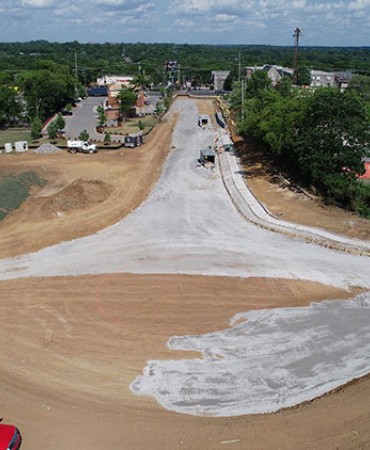 Madison Station Boulevard Phase 1 drone photo, July 8, 2021