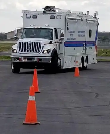 ESU mobile headquarters and staff