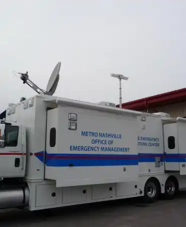 ESU mobile headquarters close up