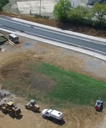 Progress update of the new roundabout on Station Blvd, which will be a focal point/connection to the existing Gallatin Pike and Old Hickory Boulevard (1 of 2)