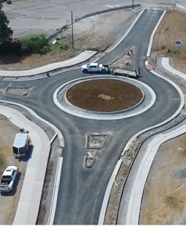 Progress update of the new roundabout on Station Blvd, which will be a focal point/connection to the existing Gallatin Pike and Old Hickory Boulevard (2 of 2)