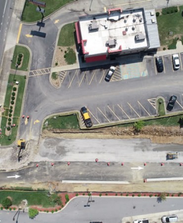 Project location at Neely’s Bend Rd. Gallatin Pike S. run east and west.