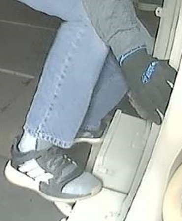 Shoes of Suspect from Jewelers Burglary