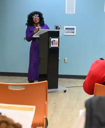 Speaker at Participatory Budget Voting Expo
