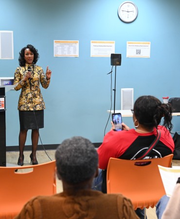 Speaker at Participatory Budget Voting Expo