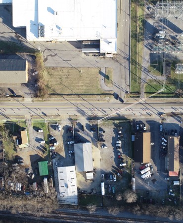 Phase 2 Streetscaping on Madison Station Blvd. Old Hickory Blvd runs East and West. 