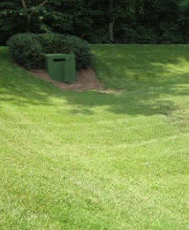 Dry Detention Pond Properly Maintained