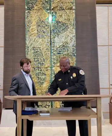 Rabbi Kullock and Chief Drake