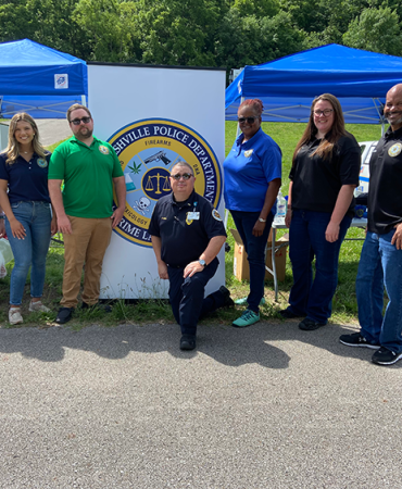 Forensic Services Division employees at event