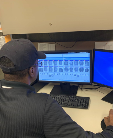 Prints received via AFIS from Sheriff's Office booking