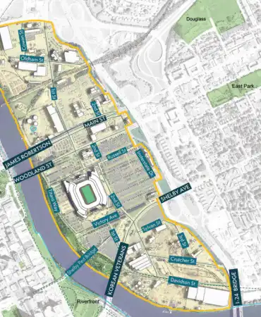 East Bank Map Area