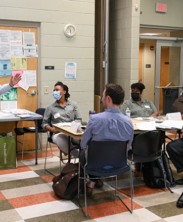 2022 Participatory Budgeting session (Mayor Cooper speaking)