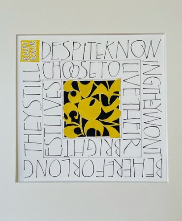 Calligraphy artwork by Carol Hall