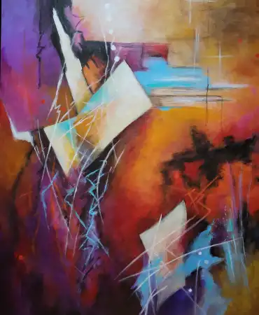 an abstract painting