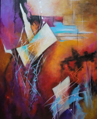 an abstract painting