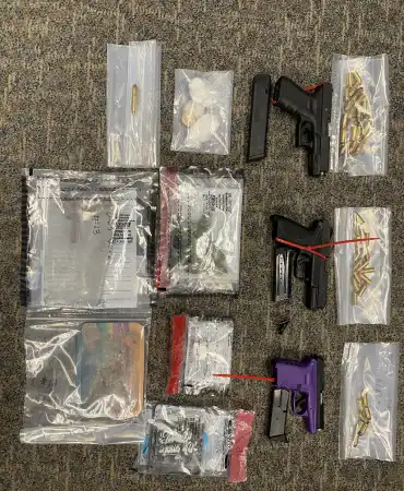 pistols-ammunition-meth-marijuana-fentanyl 