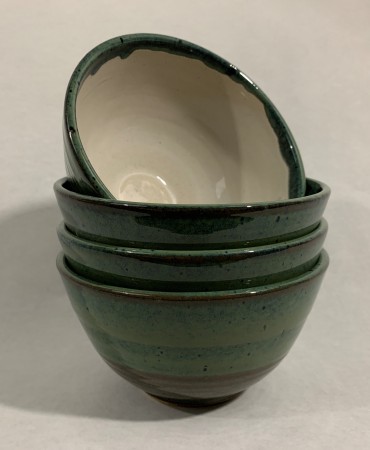 Stack of bowls created by Old School Farm Pottery
