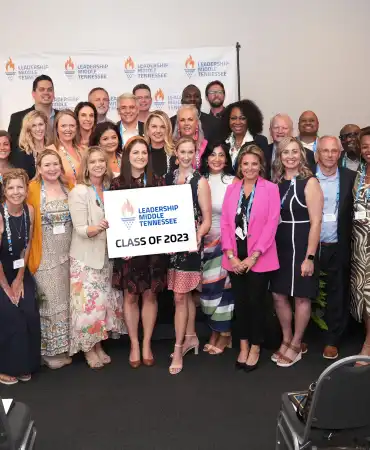 Leadership Middle Tennessee graduates standing in a group