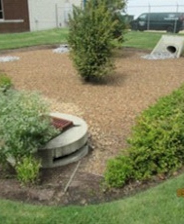 Large commecial basin (bioretention example)
