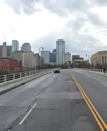 Existing conditions of Woodland St bridge