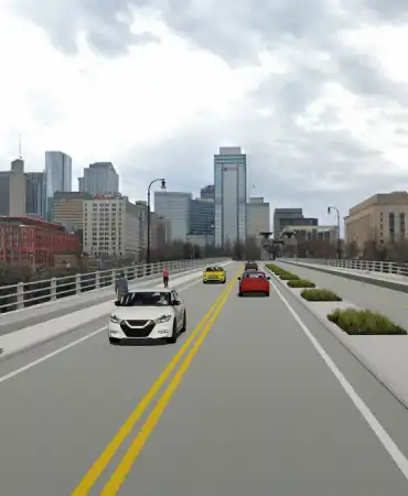 Proposed design on Woodland Street Bridge