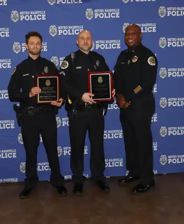 Officers Brandon Pedigo and Cameron Van Der Merwe