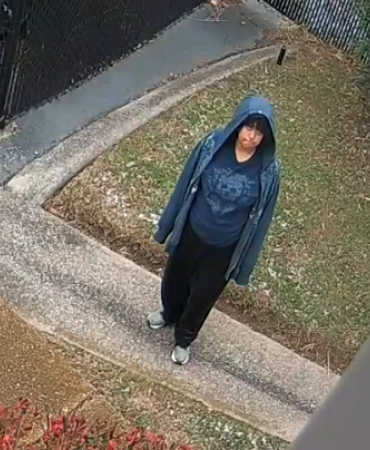 surveillance footage of female person of interest