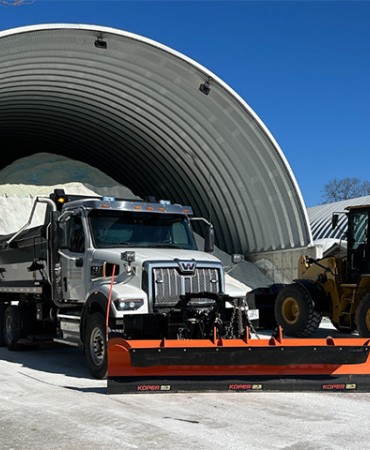 Snow Plow Salt Truck
