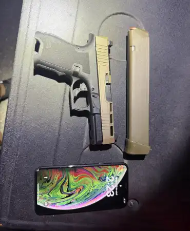 Recovered pistol 