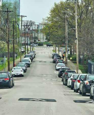 Cameron College Preparatory on 1st Ave South after implementation of school zone improvements