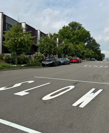 Explore! Community School on South 7th Street after implementation of school zone improvements