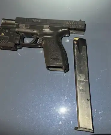 Recovered pistol