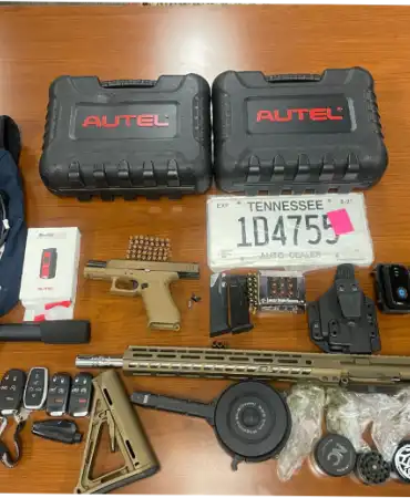 Recovered guns