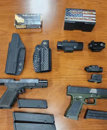 Recovered firearms 