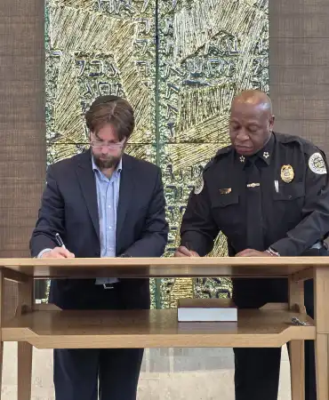 Rabbi Kullock and Chief Drake