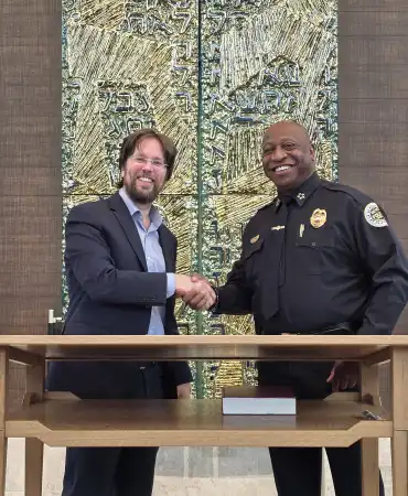 Rabbi Kullock and Chief Drake